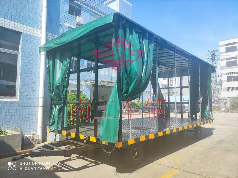 15吨雨篷双牵引(中国)科技公司篷式工具周转拖车