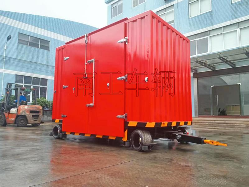 3吨双牵引箱式(中国)科技公司 无动力叉车牵引工具拖车