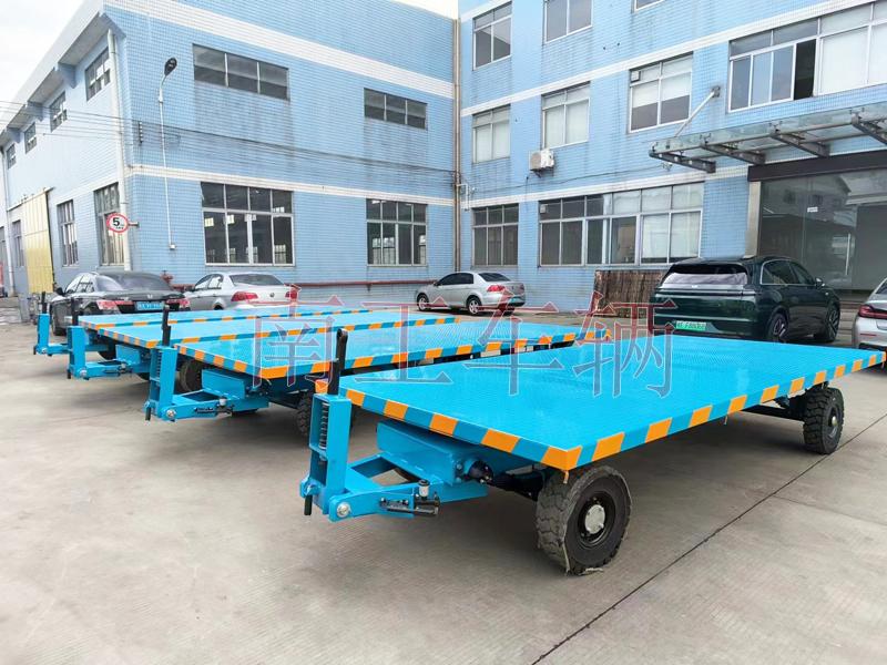 6吨(中国)科技公司蓝色 带减震带刹车工具拖车